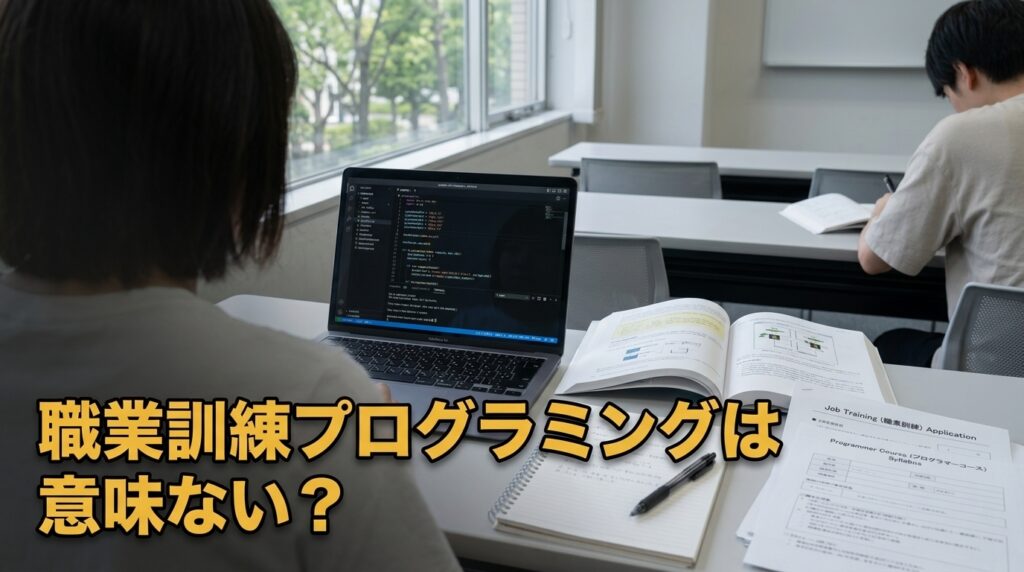 職業訓練プログラミングは意味ない？