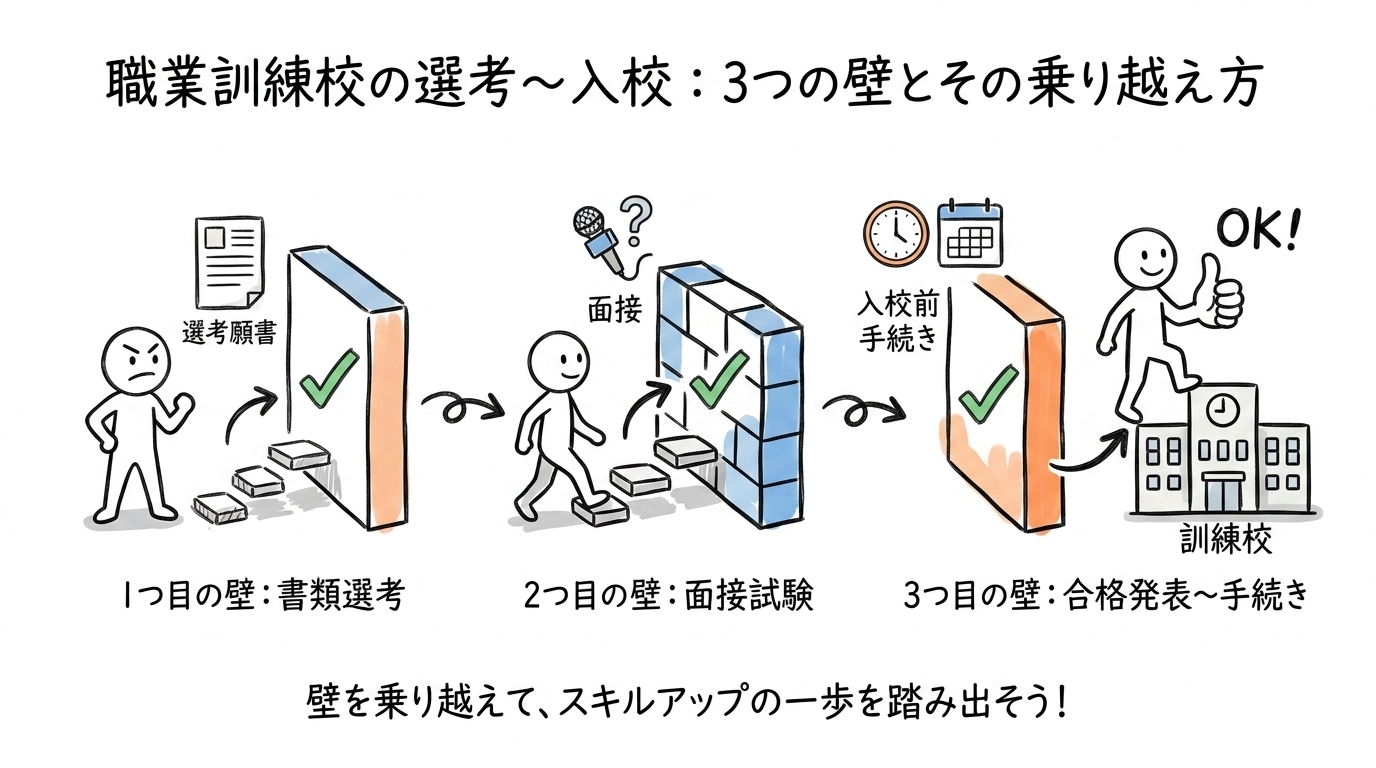 職業訓練校の選考〜入校:3つの壁とその乗り越え方