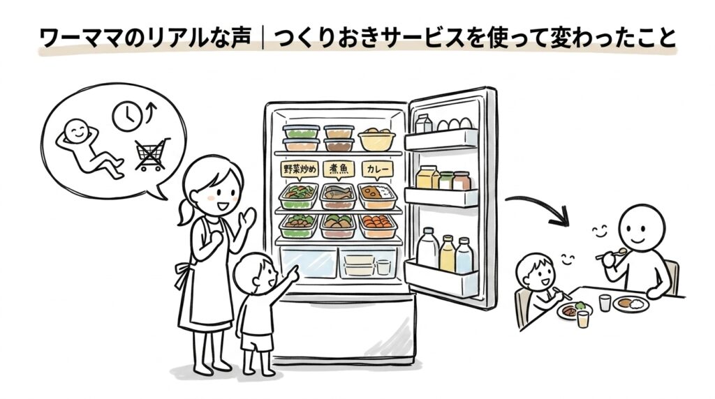 ワーママのリアルな声｜つくりおきサービスを使って変わったこと