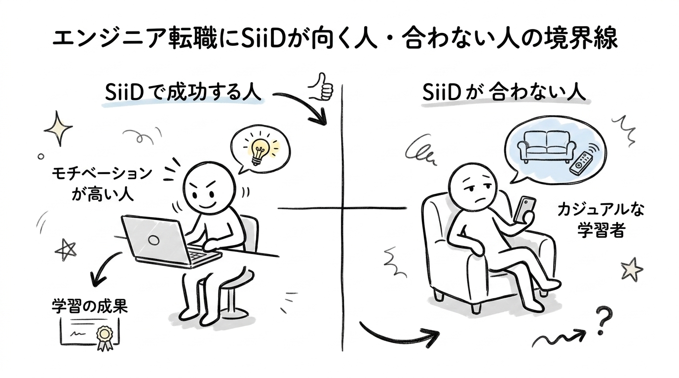 エンジニア転職にSiiDが向く人・合わない人の境界線