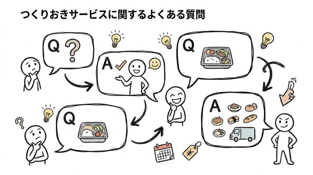 つくりおきサービスに関するよくある質問