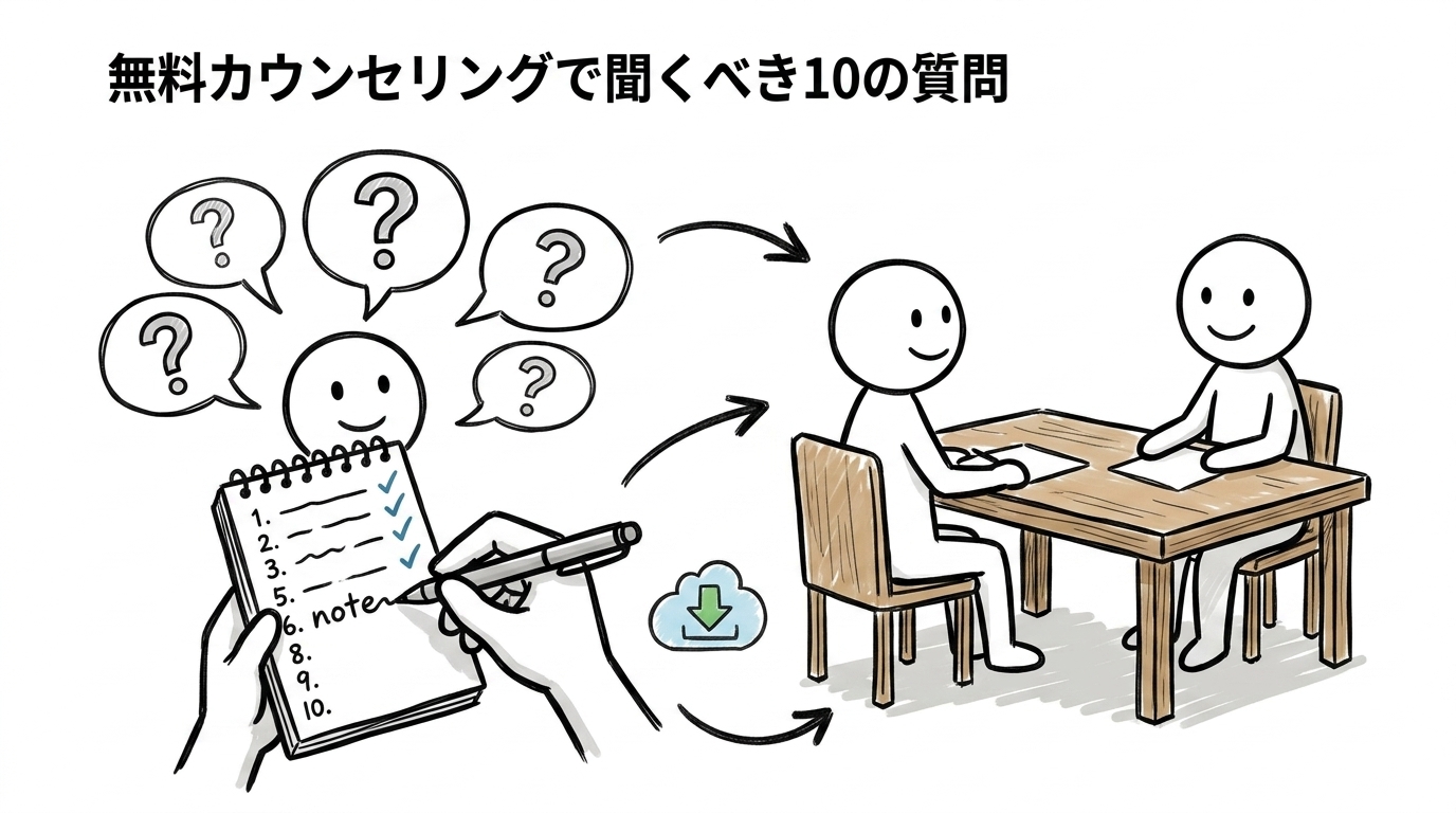 無料カウンセリングで聞くべき10の質問