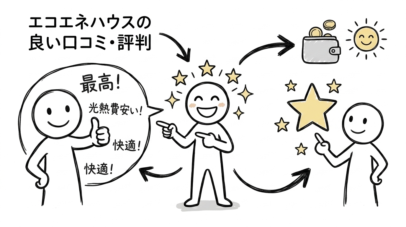 エコエネハウスの良い口コミ・評判