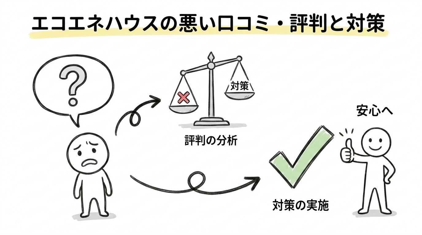 エコエネハウスの悪い口コミ・評判と対策