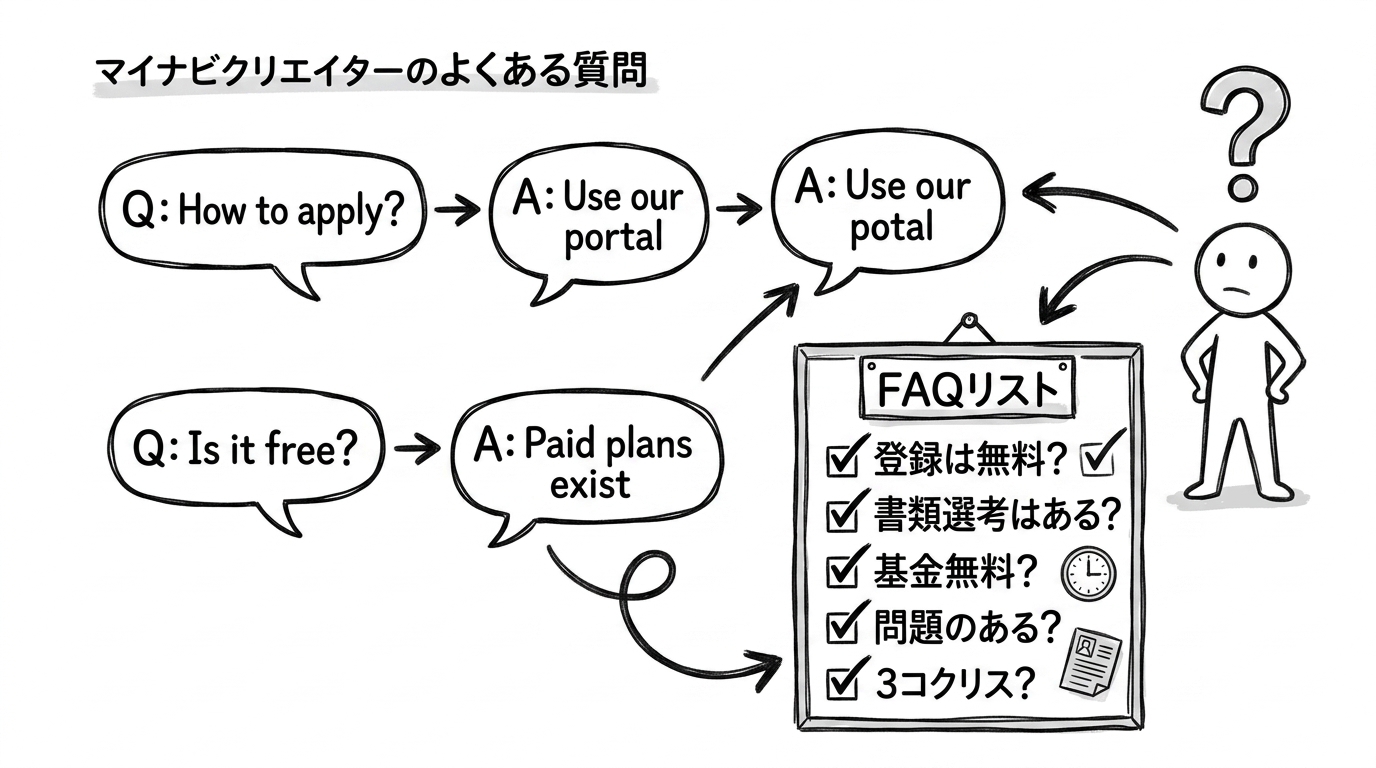 マイナビクリエイターのよくある質問