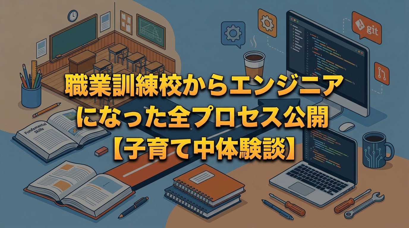 職業訓練校からエンジニア転職のイメージ:教科書・PC・プログラミングアイコン
