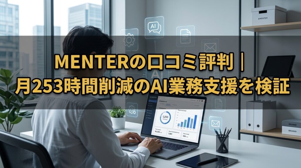 MENTERの口コミ評判｜月253時間削減のAI業務支援を検証