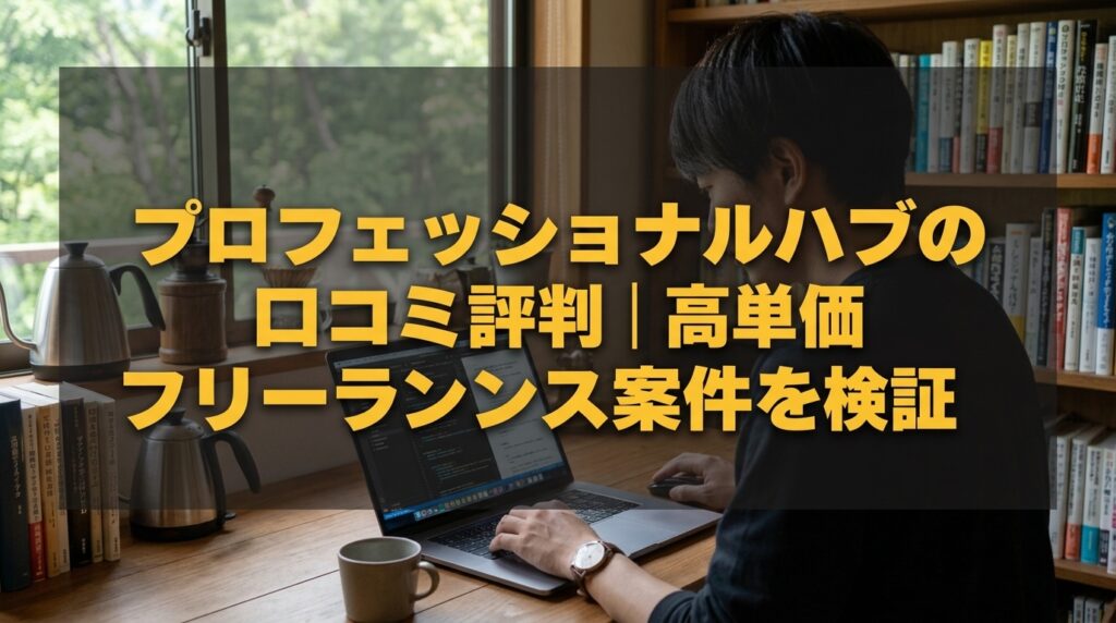 プロフェッショナルハブの口コミ評判｜高単価フリーランス案件を検証