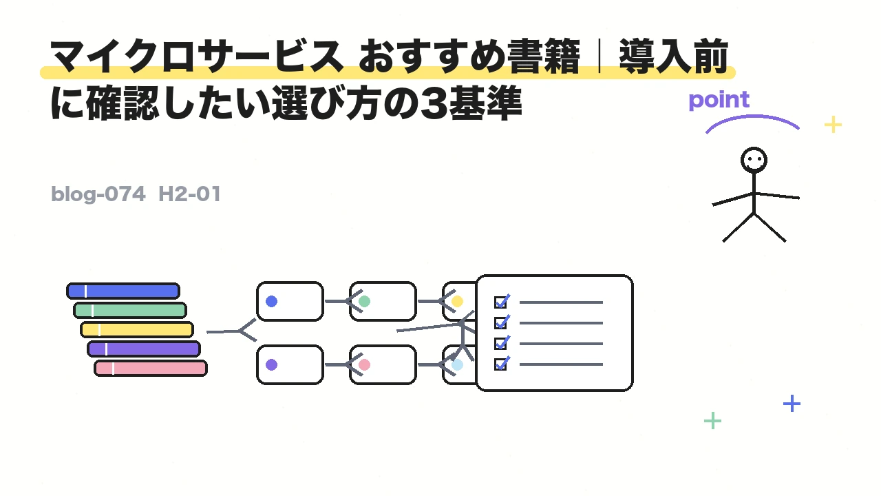 マイクロサービス おすすめ書籍|導入前に確認したい選び方の3基準