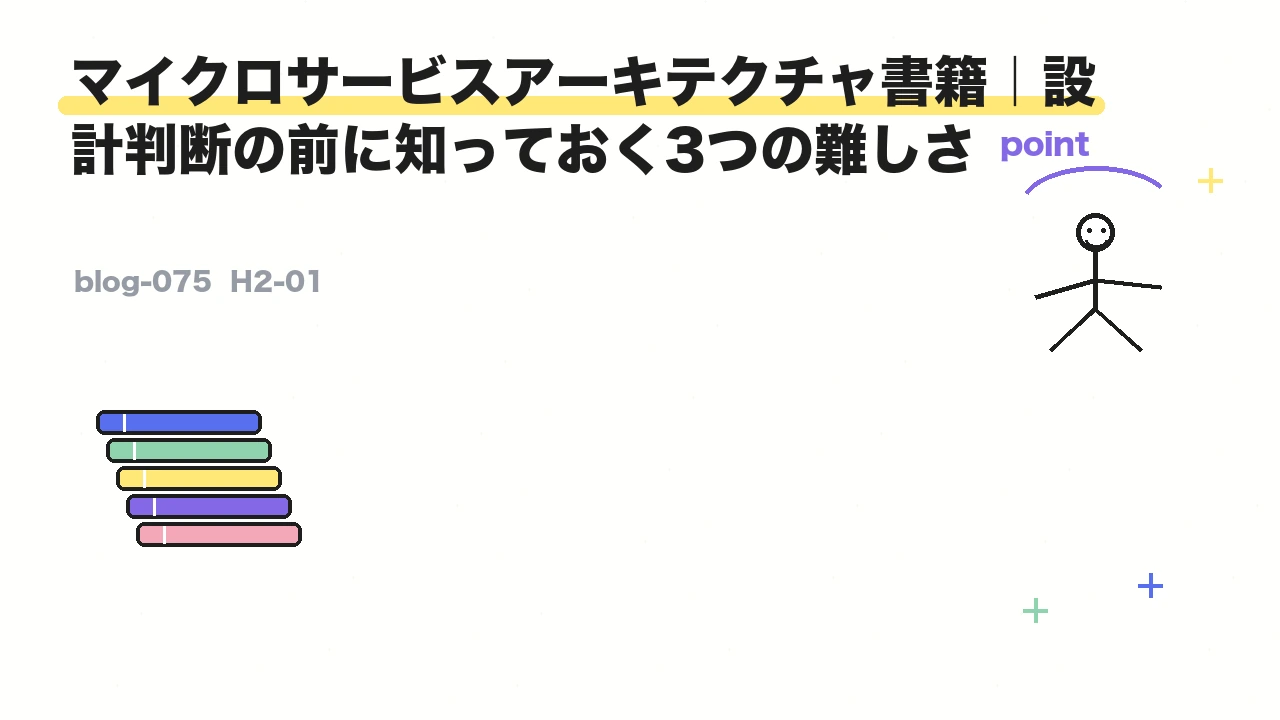 マイクロサービスアーキテクチャ書籍|設計判断の前に知っておく3つの難しさ