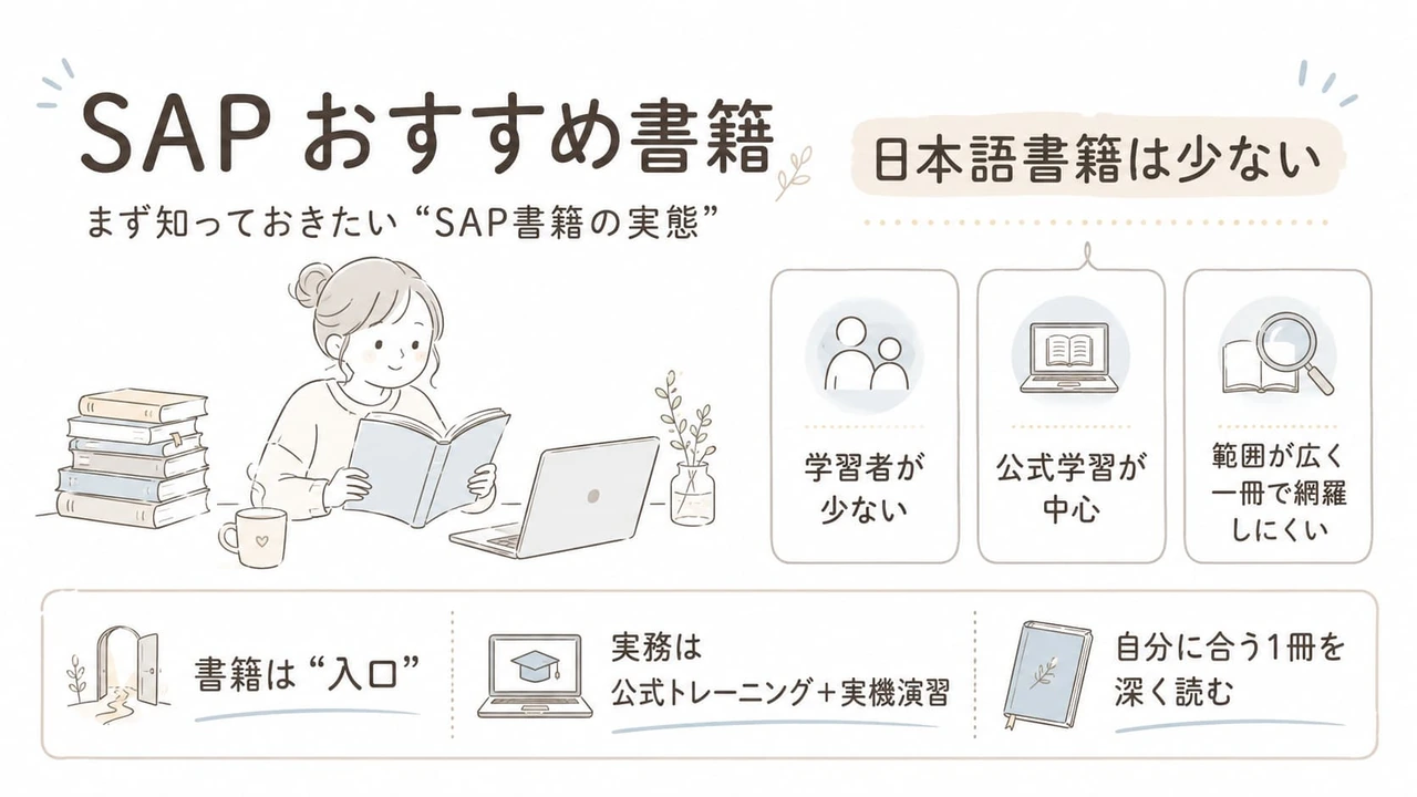 SAP おすすめ書籍｜まず知っておきたい「SAP書籍の実態」