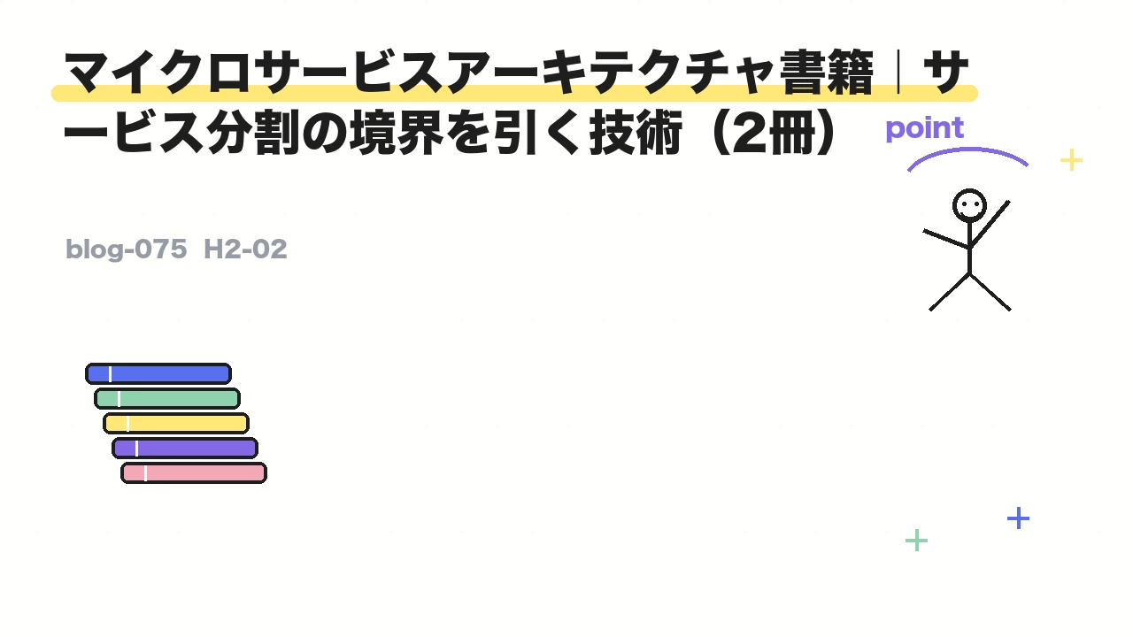 マイクロサービスアーキテクチャ書籍|サービス分割の境界を引く技術(2冊)