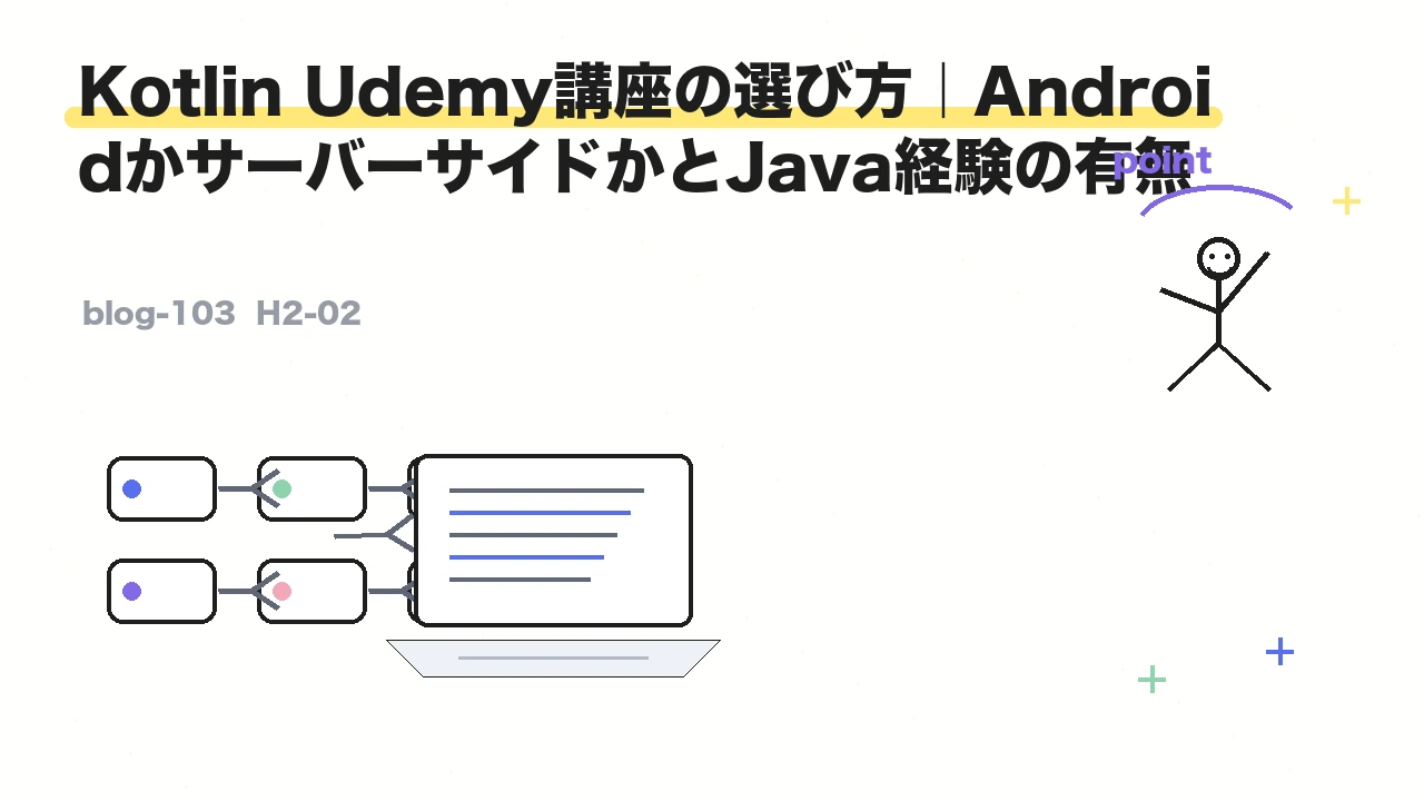 Kotlin Udemy講座の選び方｜AndroidかサーバーサイドかとJava経験の有無
