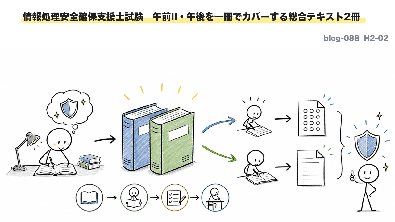 情報処理安全確保支援士試験|午前II・午後を一冊でカバーする総合テキスト2冊
