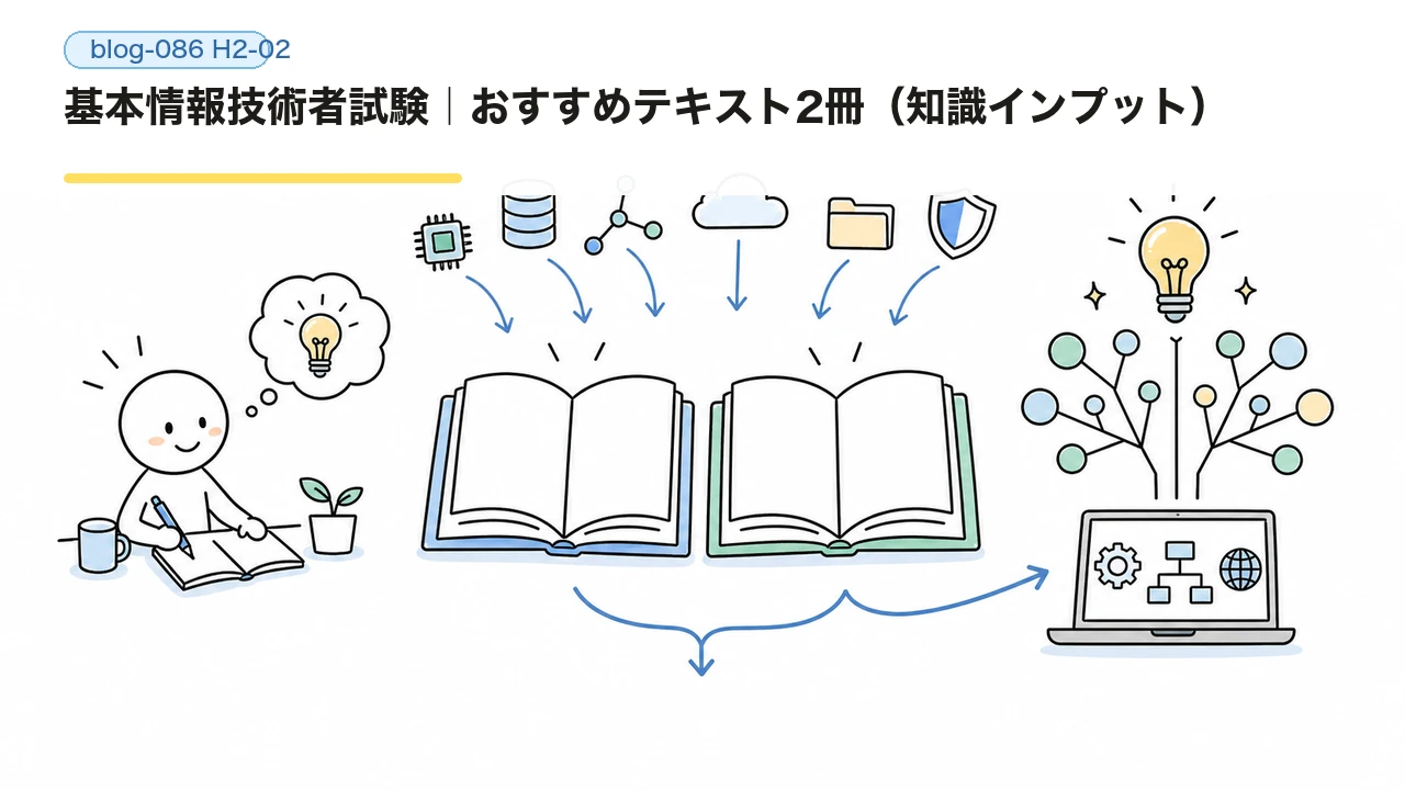 基本情報技術者試験｜おすすめテキスト2冊（知識インプット）