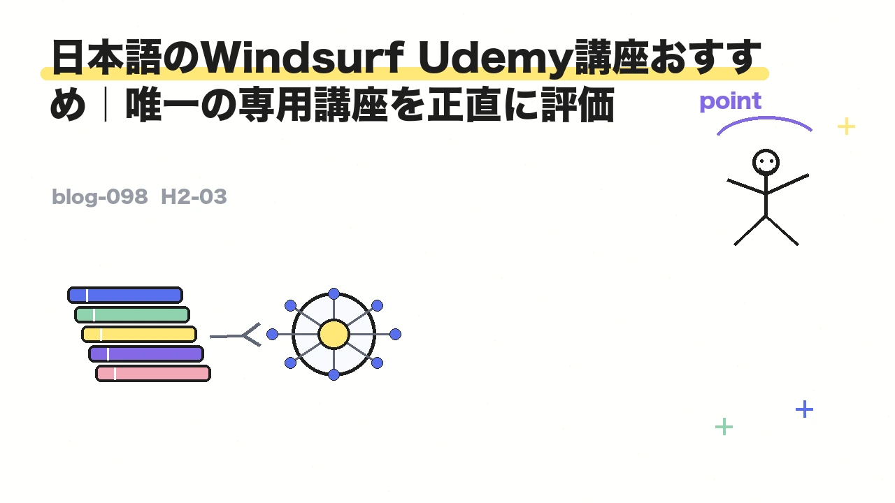 日本語のWindsurf Udemy講座おすすめ|唯一の専用講座を正直に評価