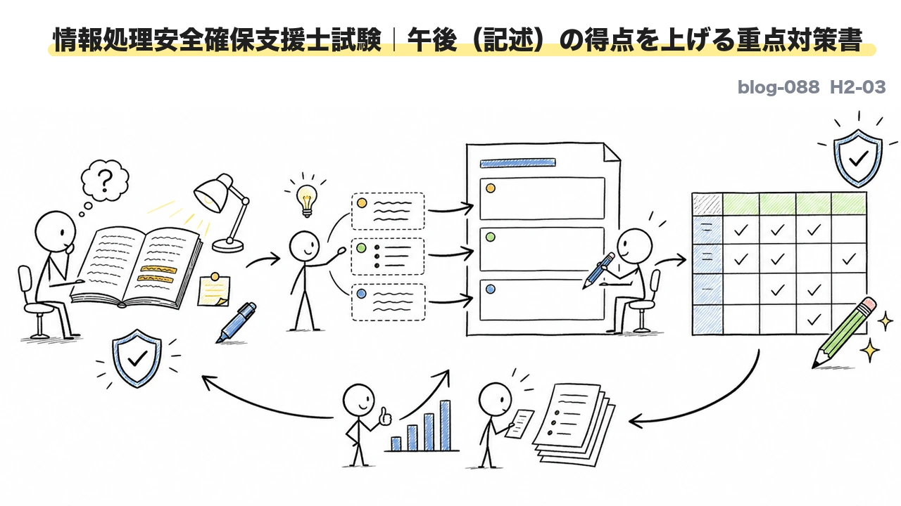 情報処理安全確保支援士試験|午後(記述)の得点を上げる重点対策書