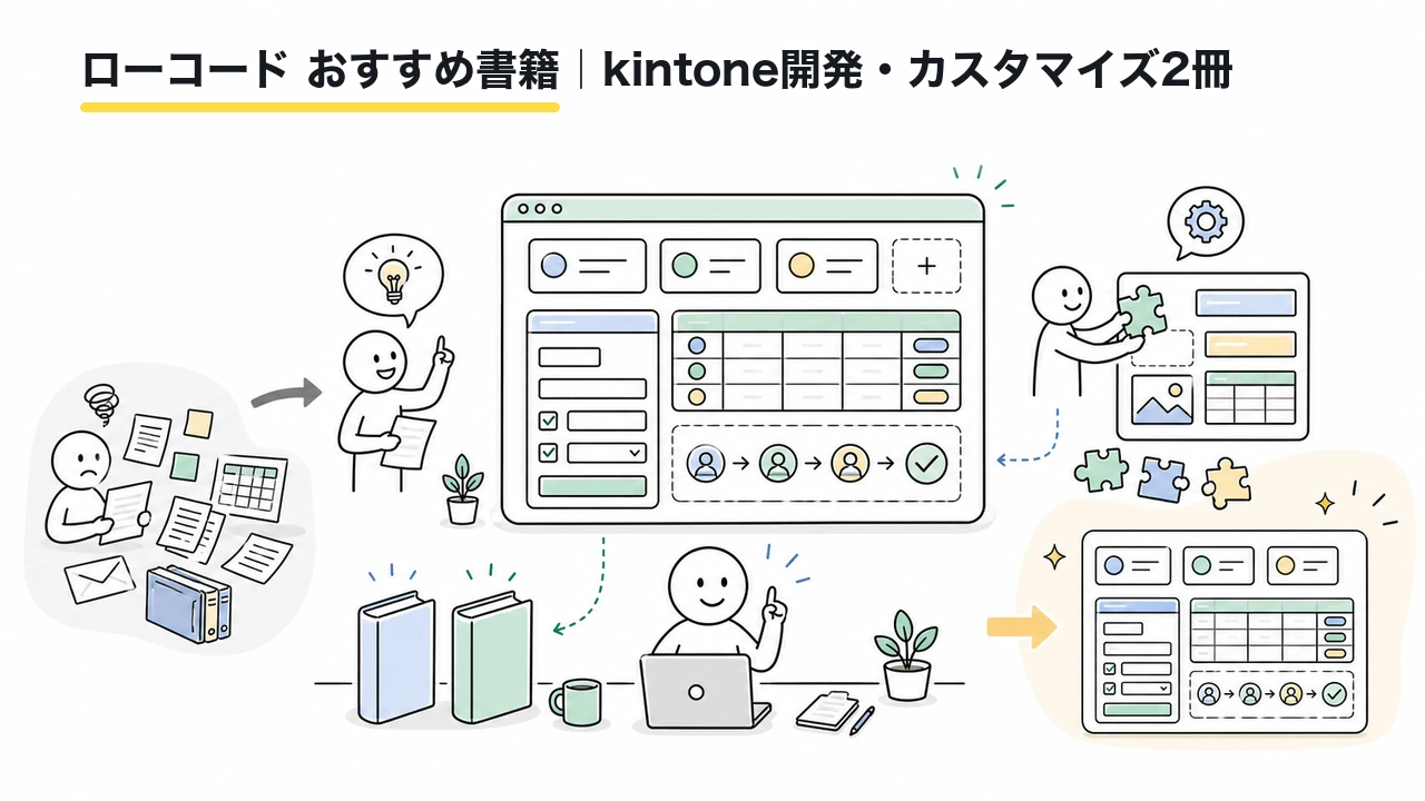 ローコード おすすめ書籍|kintone開発・カスタマイズ2冊