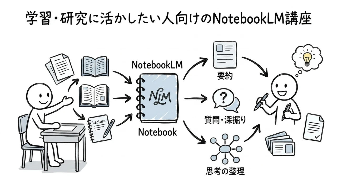 学習・研究に活かしたい人向けのNotebookLM講座
