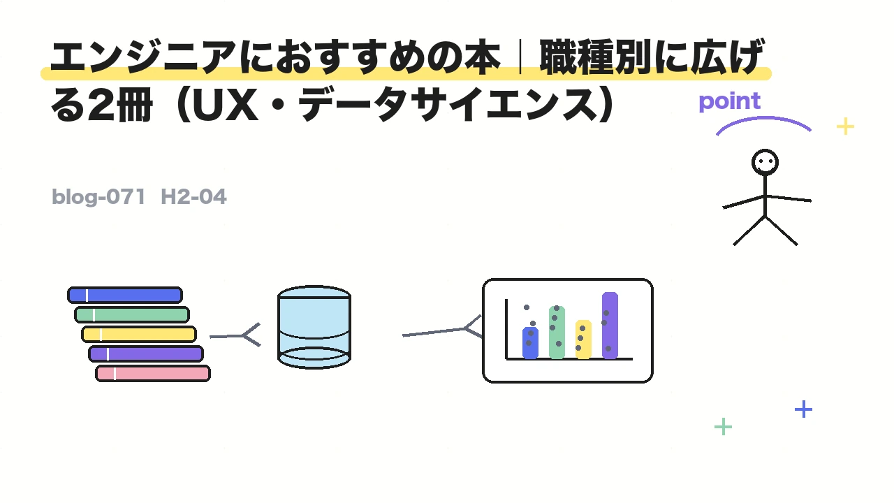 エンジニアにおすすめの本｜職種別に広げる2冊（UX・データサイエンス）