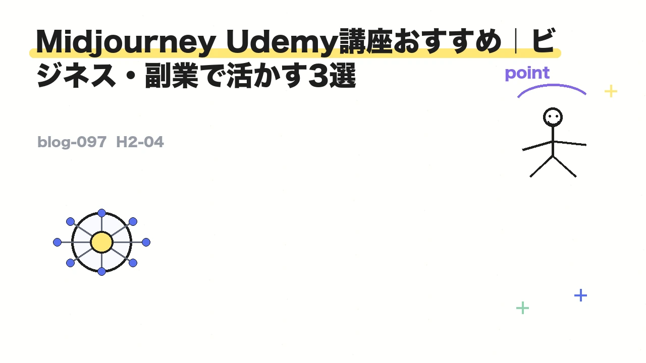 Midjourney Udemy講座おすすめ|ビジネス・副業で活かす3選