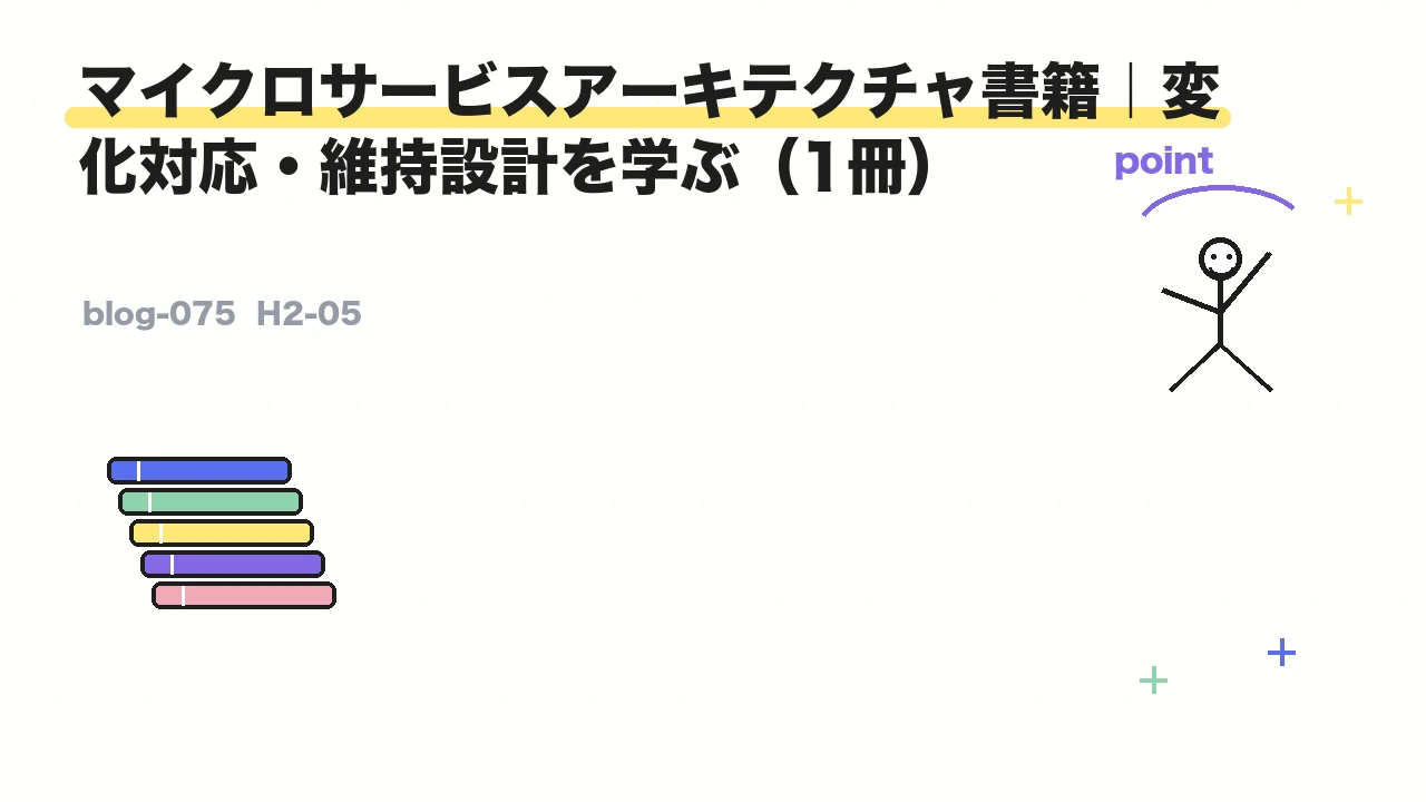 マイクロサービスアーキテクチャ書籍|変化対応・維持設計を学ぶ(1冊)