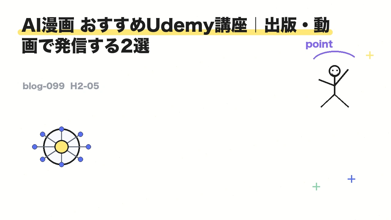 AI漫画 おすすめUdemy講座｜出版・動画で発信する2選