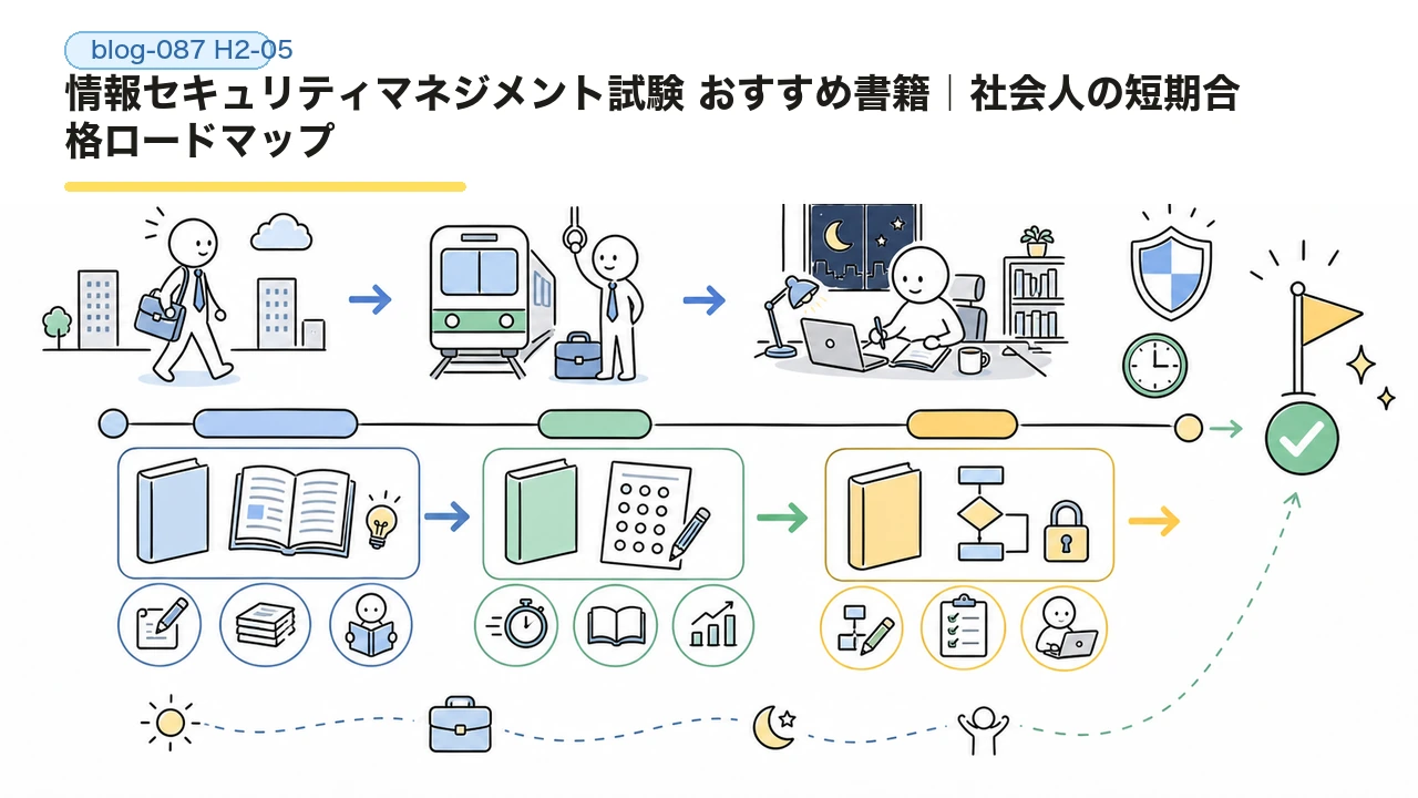 情報セキュリティマネジメント試験 おすすめ書籍｜社会人の短期合格ロードマップ