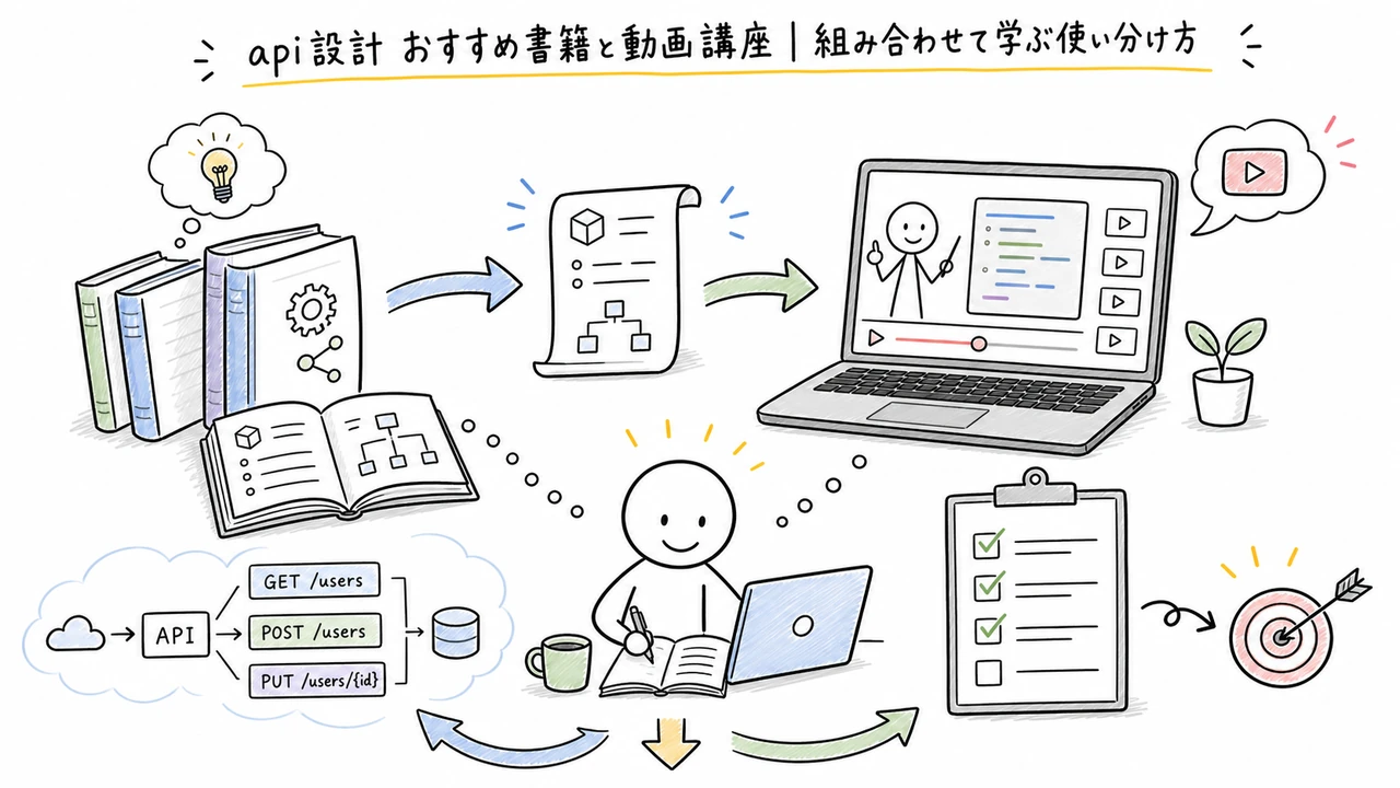 api設計 おすすめ書籍と動画講座|組み合わせて学ぶ使い分け方