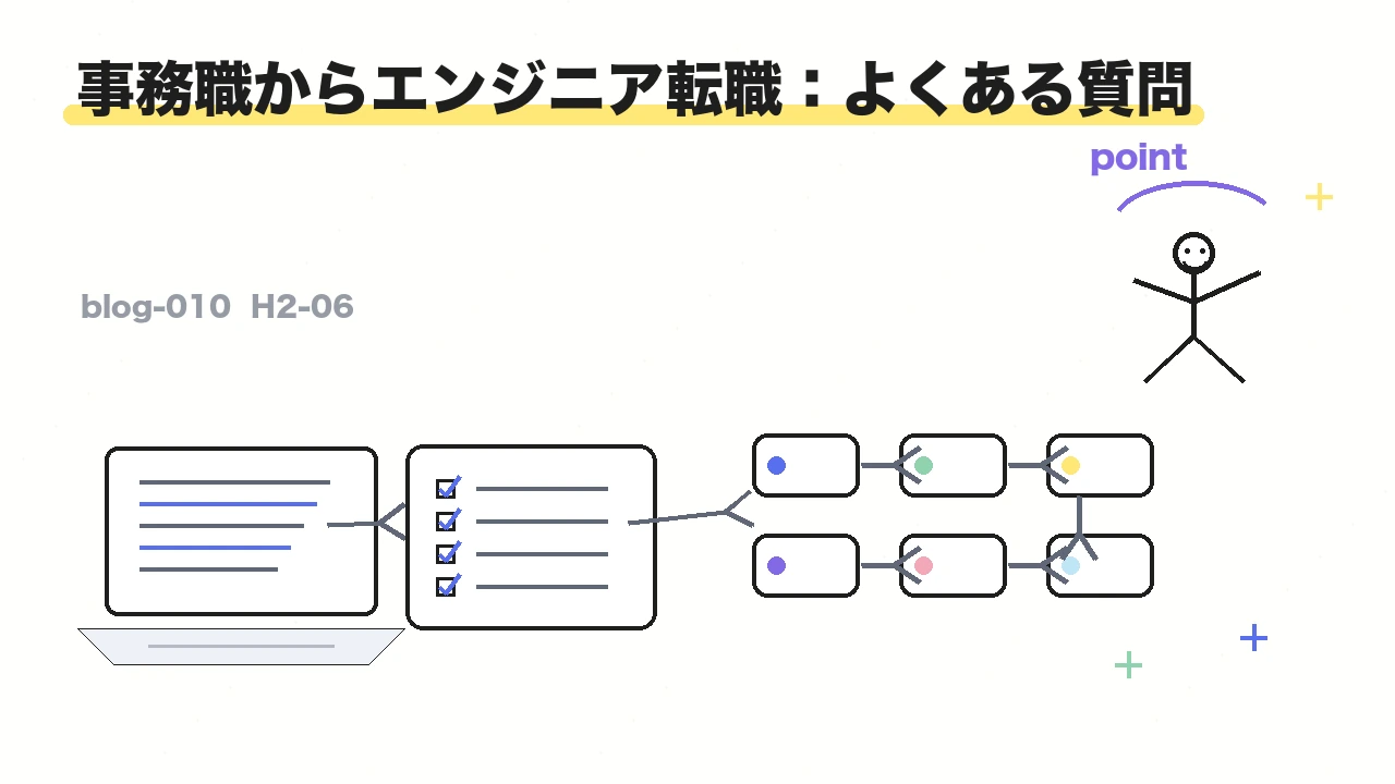 事務職からエンジニア転職:よくある質問