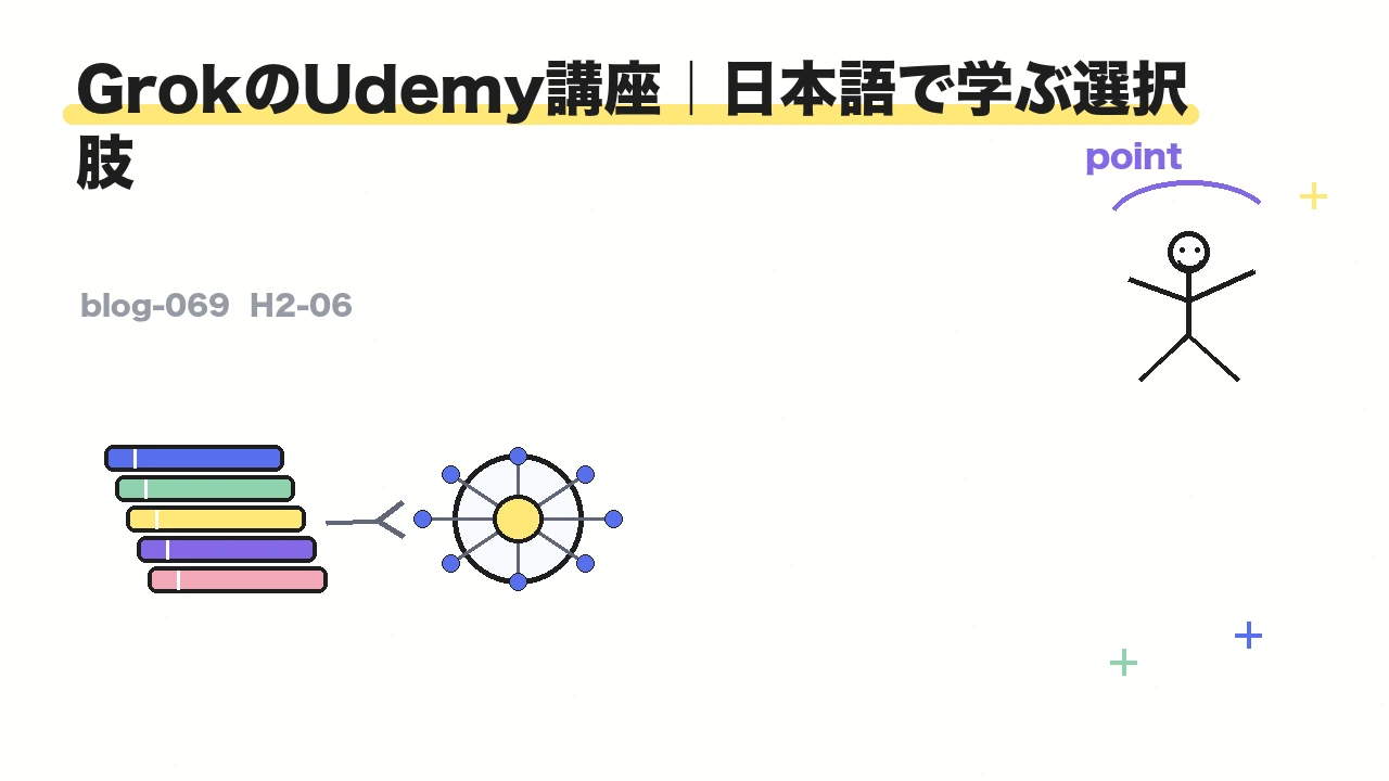 GrokのUdemy講座|日本語で学ぶ選択肢