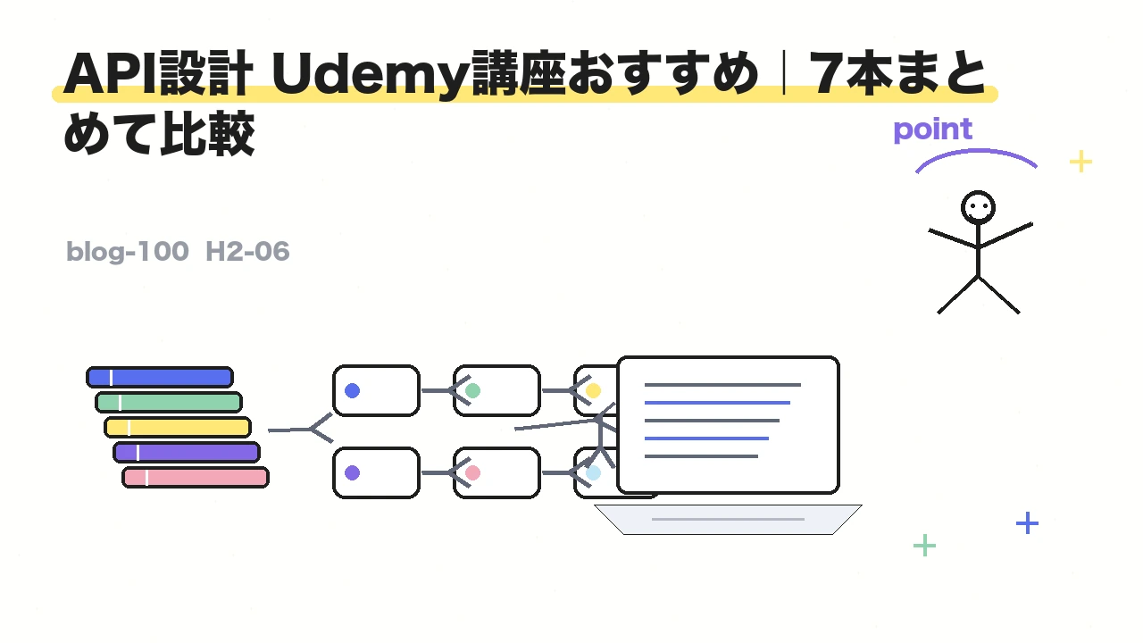 API設計 Udemy講座おすすめ|7本まとめて比較