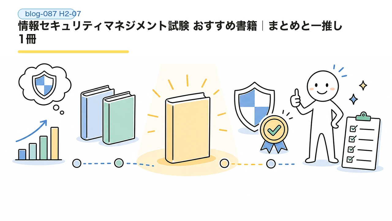 情報セキュリティマネジメント試験 おすすめ書籍|まとめと一推し1冊