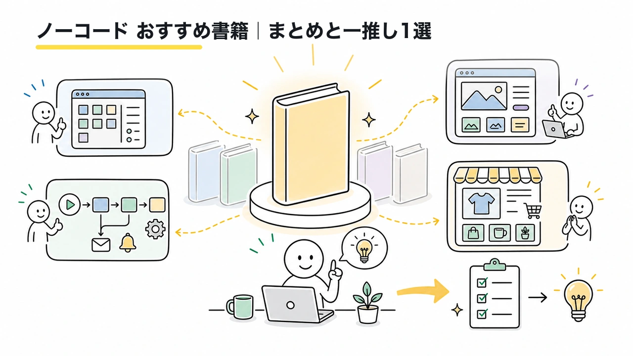 ノーコード おすすめ書籍|まとめと一推し1選