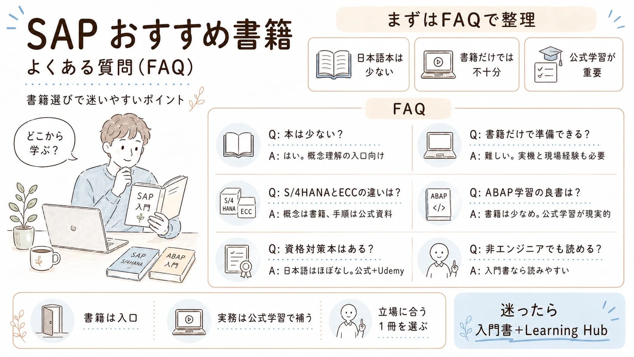 SAP おすすめ書籍｜よくある質問（FAQ）