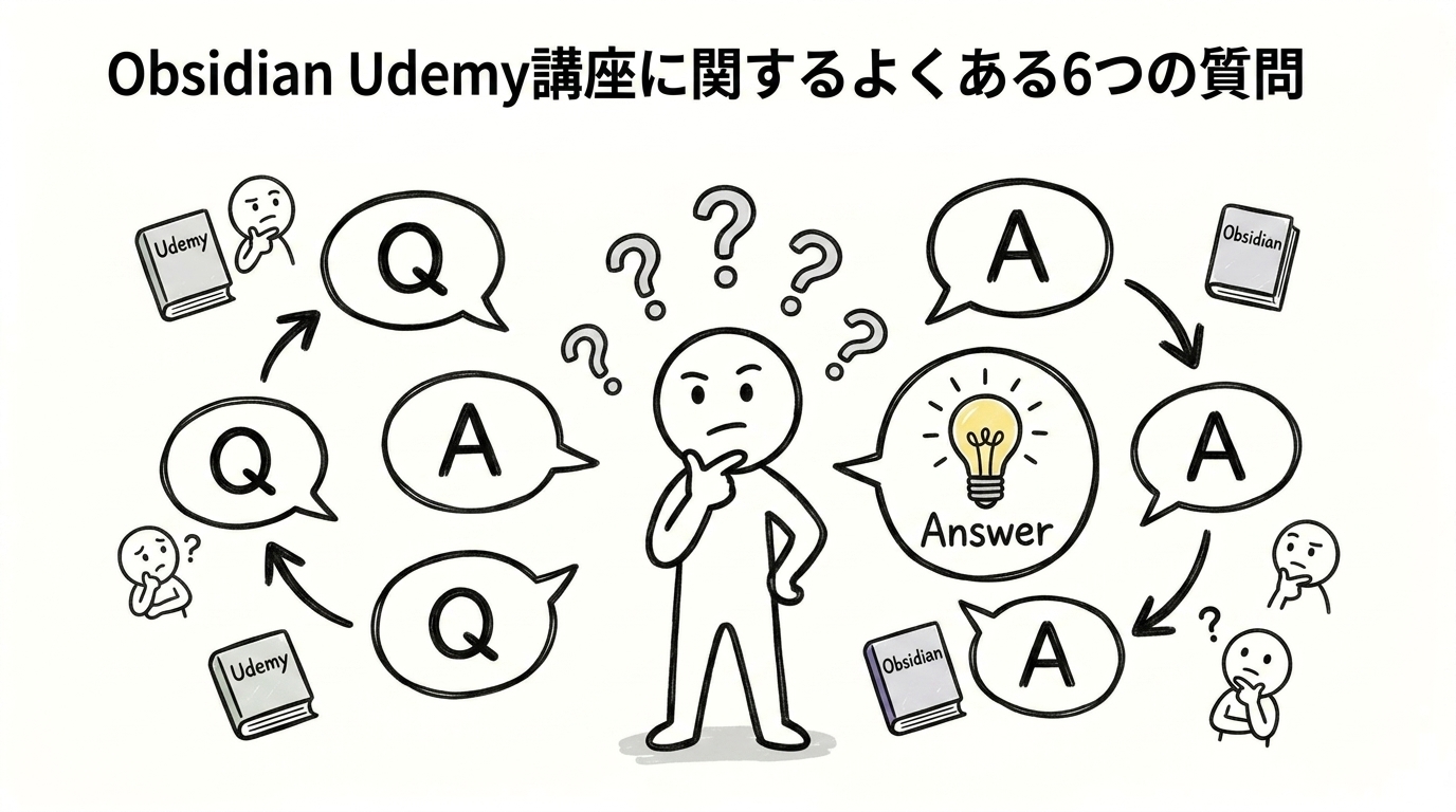 Obsidian Udemy講座に関するよくある6つの質問