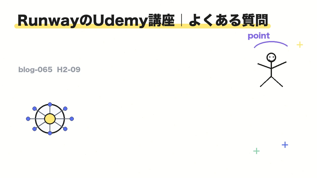 RunwayのUdemy講座｜よくある質問