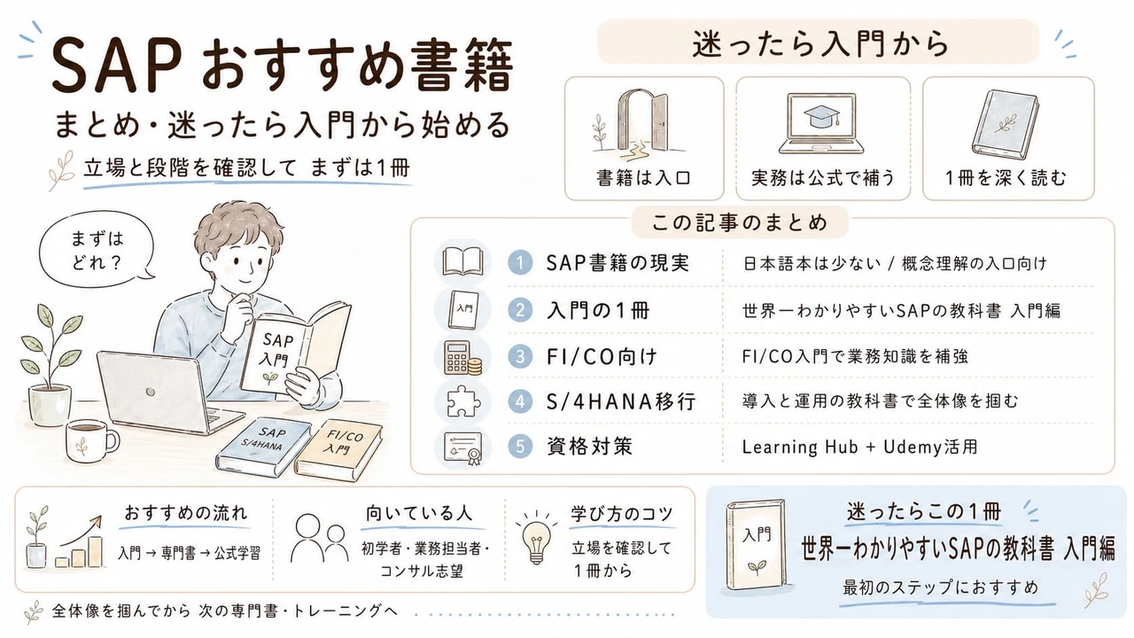 SAP おすすめ書籍｜まとめ・迷ったら入門から始める