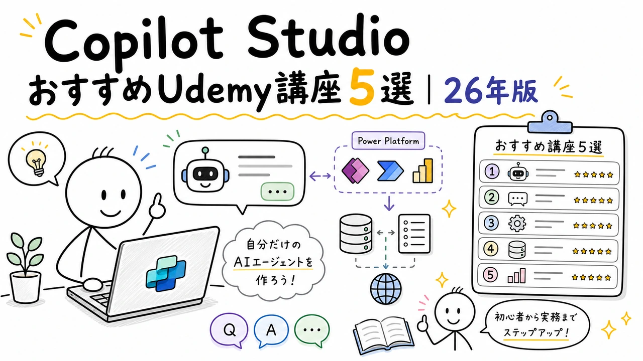 Copilot StudioおすすめUdemy講座