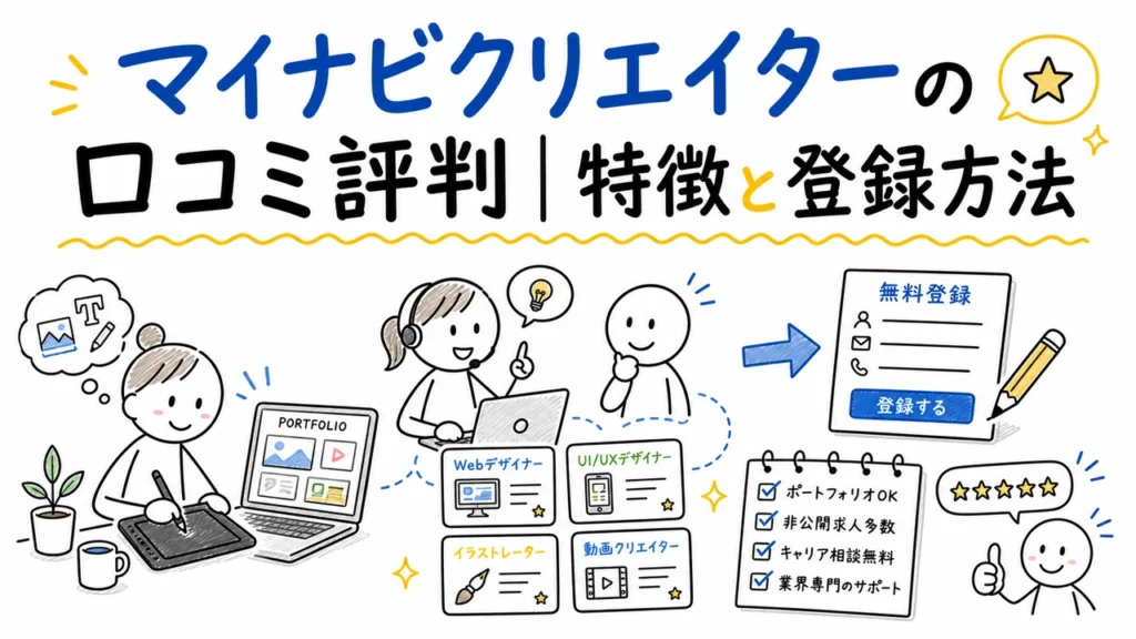 マイナビクリエイターの口コミ評判