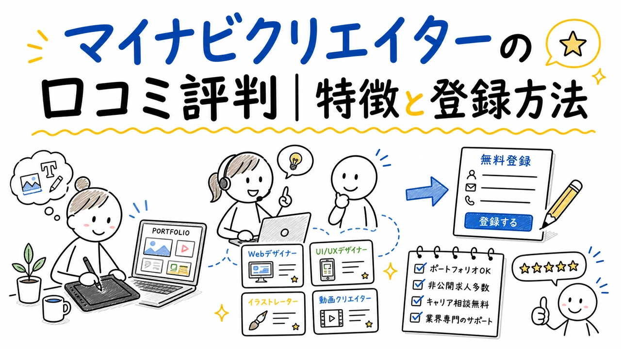 マイナビクリエイターの口コミ評判