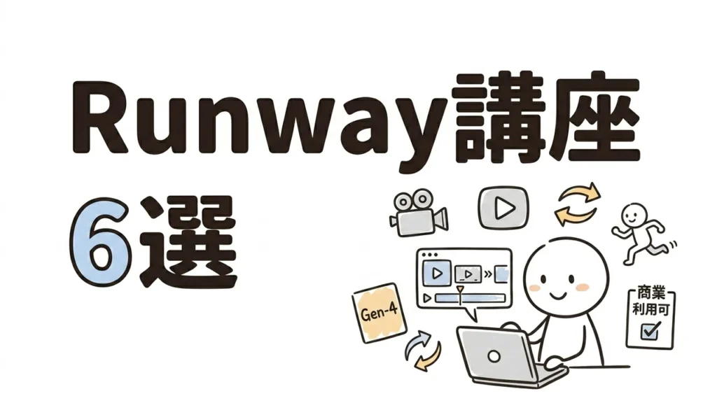 RunwayおすすめUdemy講座6選｜AI動画生成