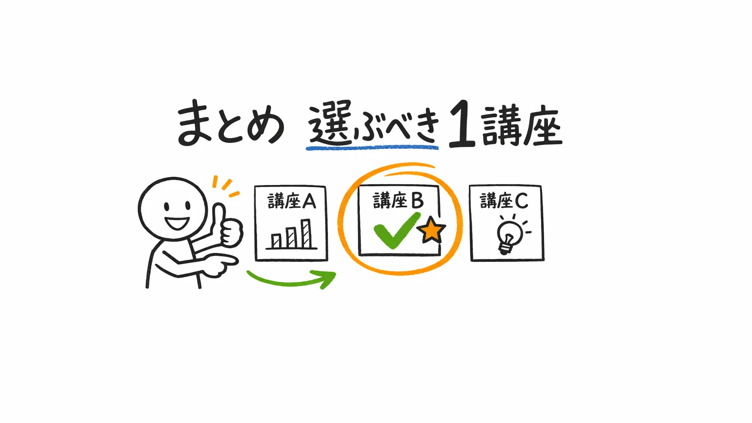 まとめ｜あなたが選ぶべき1講座
