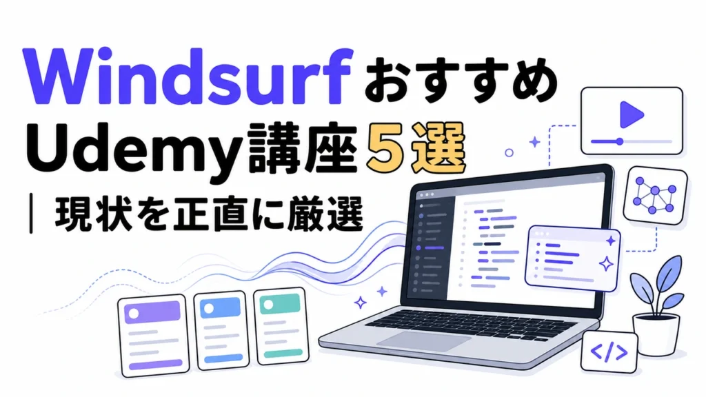 Windsurf おすすめUdemy講座5選｜現状を正直に厳選