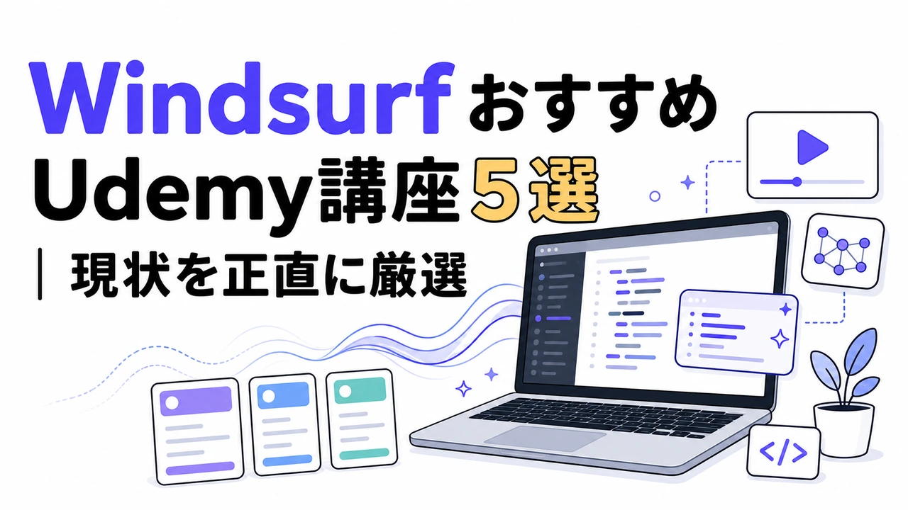 Windsurf おすすめUdemy講座5選|現状を正直に厳選